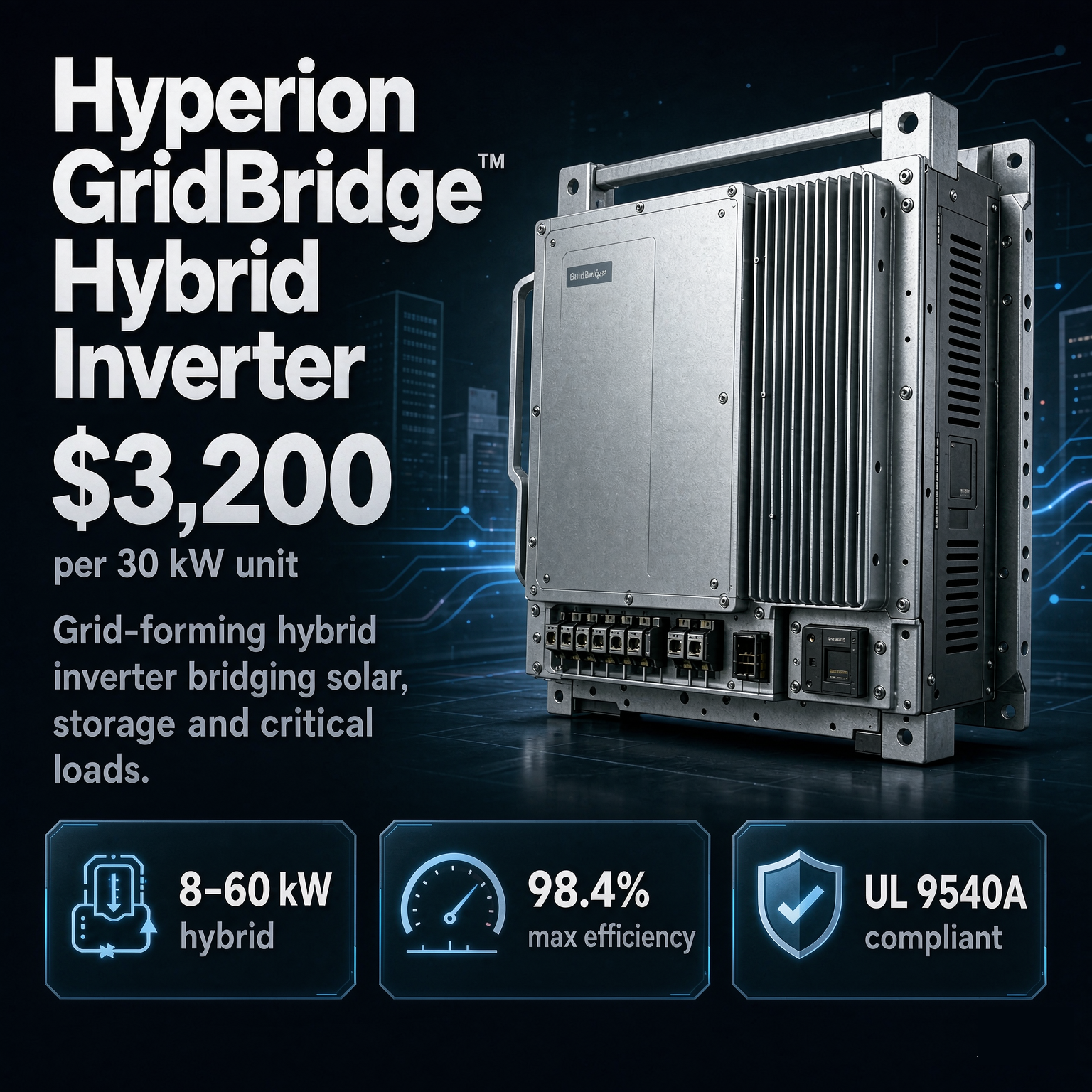 Hyperion GridBridge™ Hybrid Inverter