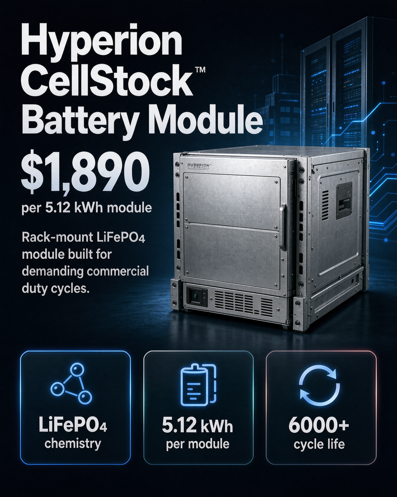 Hyperion CellStack™ Battery Module